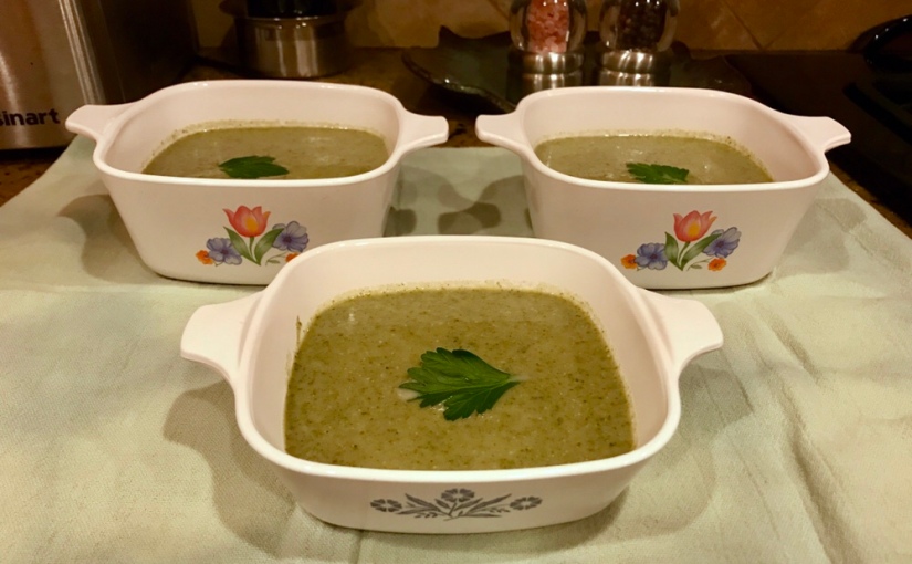 Creamy Broccoli, Kale and Potato Soup
