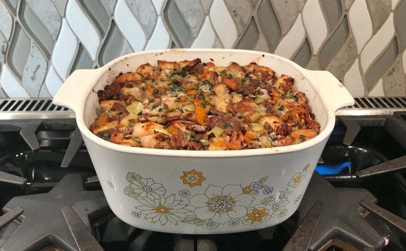 Sausage, Apricot and Pecan Stuffing