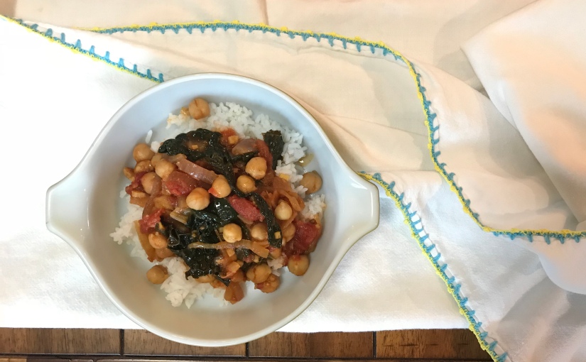 Easy Chickpea Curry with Kale